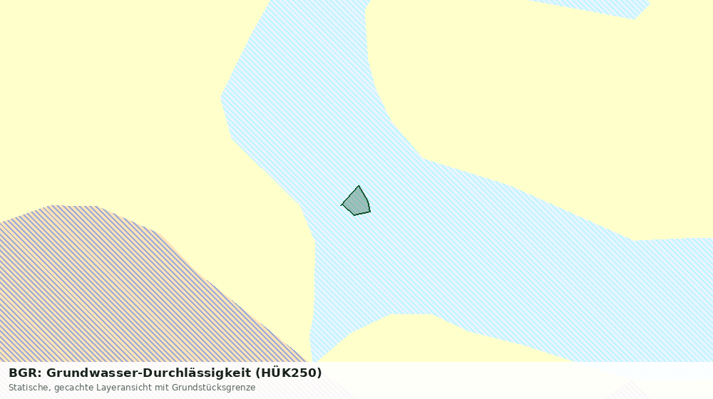 Statische Kartenansicht: BGR: Grundwasser-Durchlässigkeit (HÜK250)