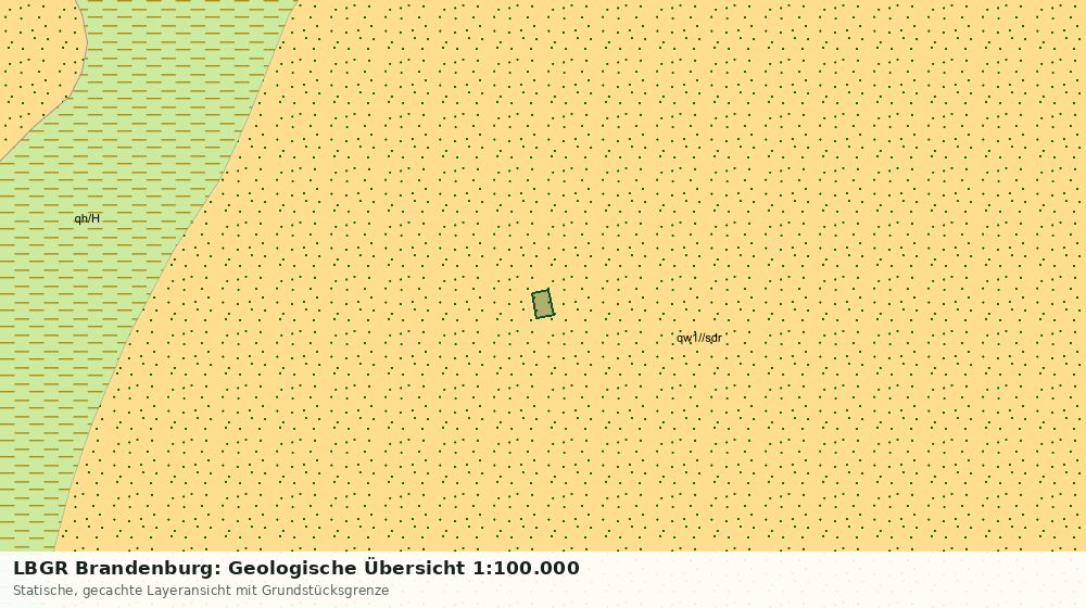 Statische Kartenansicht: LBGR Brandenburg: Geologische Übersicht 1:100.000