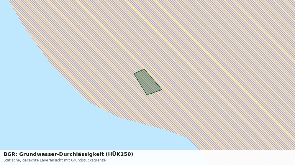 Statische Kartenansicht: BGR: Grundwasser-Durchlässigkeit (HÜK250)