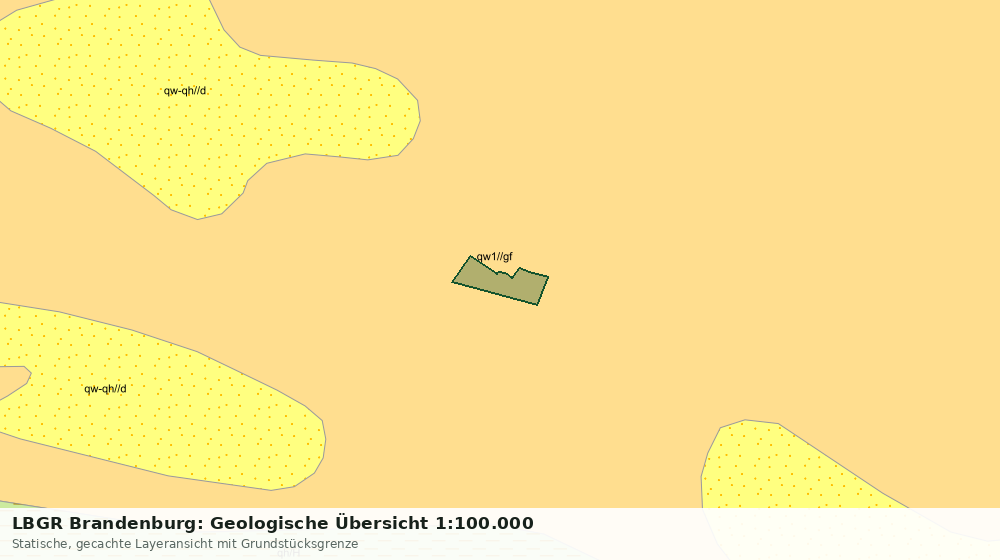 Statische Kartenansicht: LBGR Brandenburg: Geologische Übersicht 1:100.000