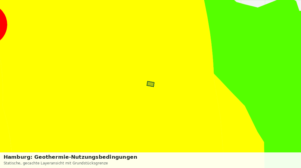 Statische Kartenansicht: Hamburg: Geothermie-Nutzungsbedingungen