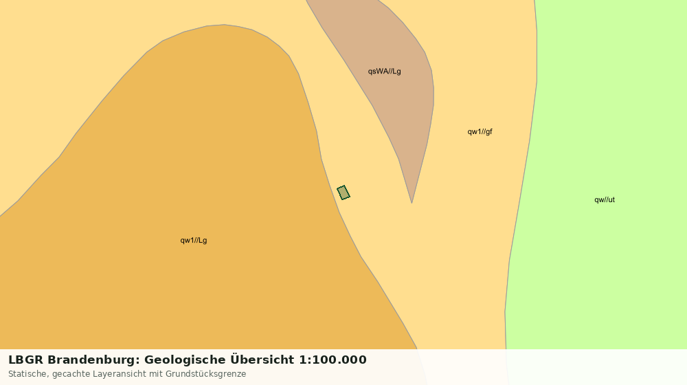 Statische Kartenansicht: LBGR Brandenburg: Geologische Übersicht 1:100.000