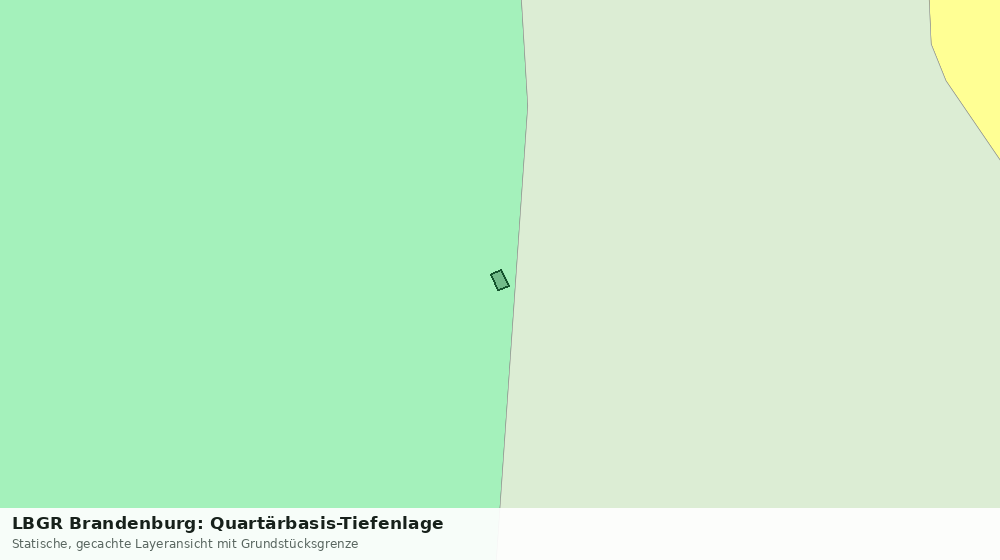 Statische Kartenansicht: LBGR Brandenburg: Quartärbasis-Tiefenlage
