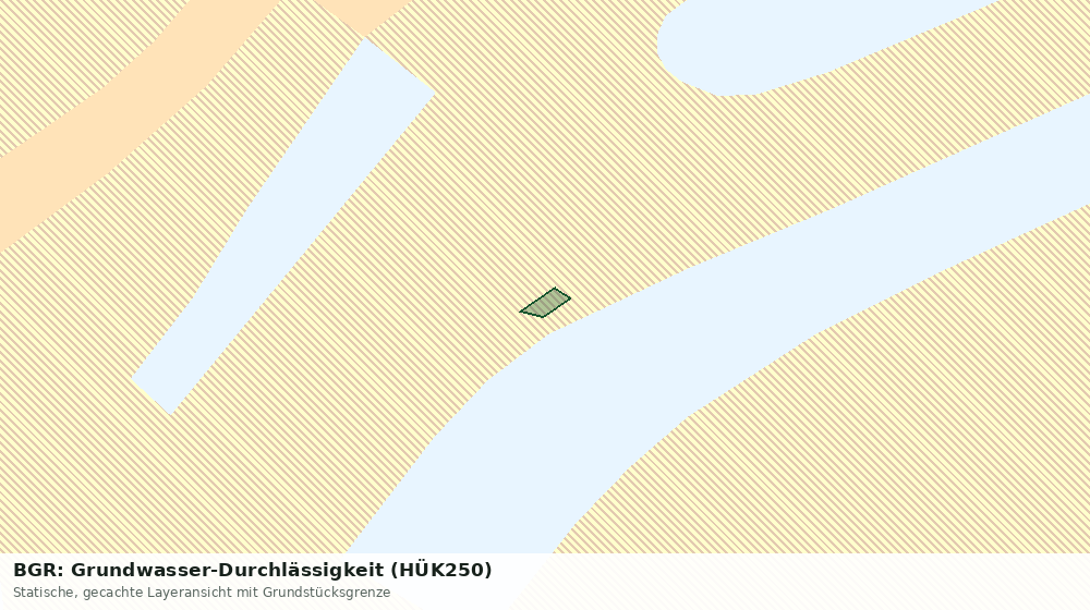 Statische Kartenansicht: BGR: Grundwasser-Durchlässigkeit (HÜK250)