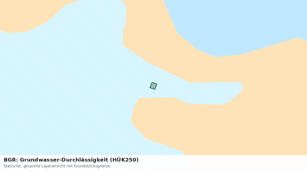Statische Kartenansicht: BGR: Grundwasser-Durchlässigkeit (HÜK250)