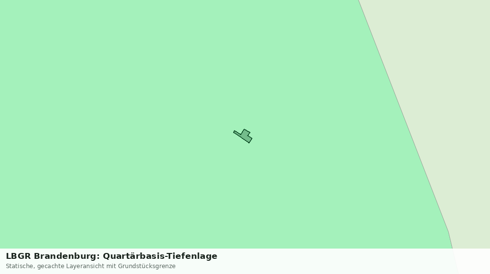 Statische Kartenansicht: LBGR Brandenburg: Quartärbasis-Tiefenlage