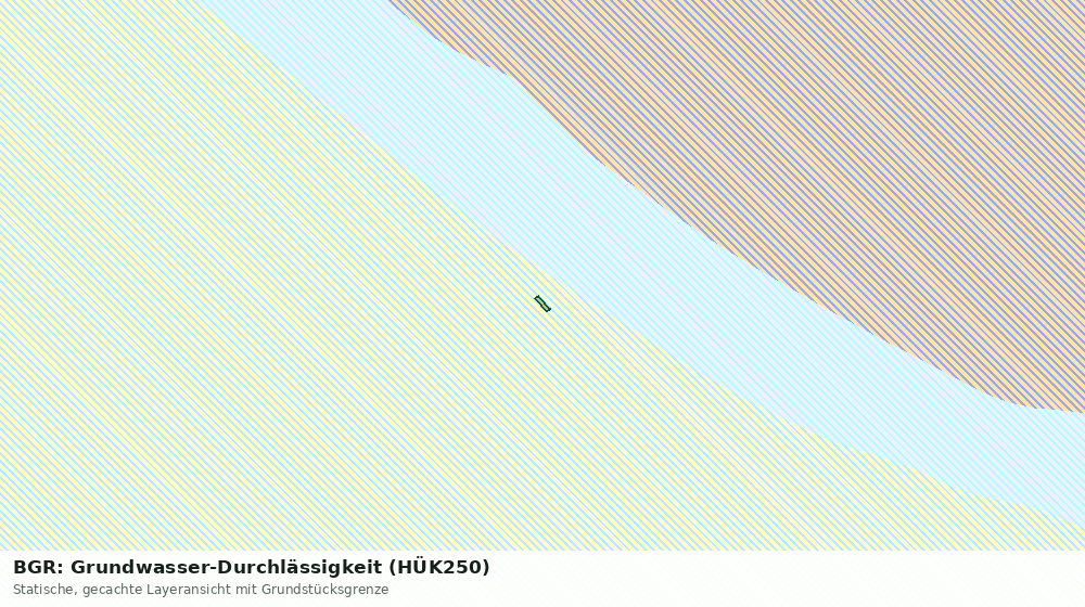 Statische Kartenansicht: BGR: Grundwasser-Durchlässigkeit (HÜK250)