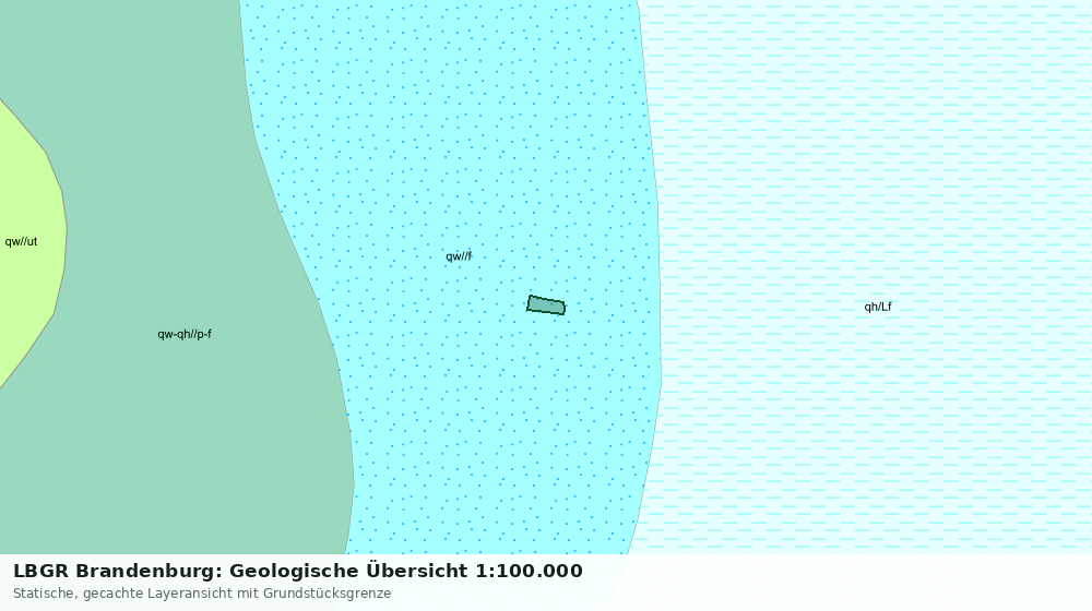 Statische Kartenansicht: LBGR Brandenburg: Geologische Übersicht 1:100.000