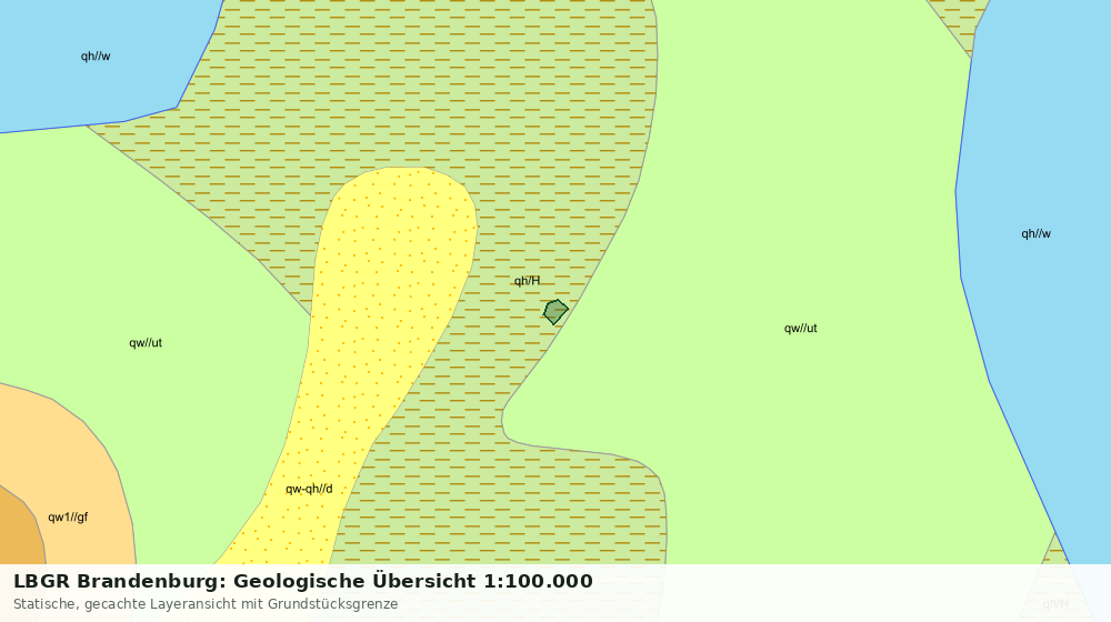 Statische Kartenansicht: LBGR Brandenburg: Geologische Übersicht 1:100.000