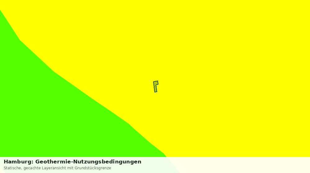 Statische Kartenansicht: Hamburg: Geothermie-Nutzungsbedingungen