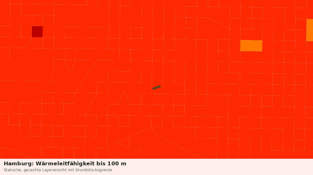 Statische Kartenansicht: Hamburg: Wärmeleitfähigkeit bis 100 m
