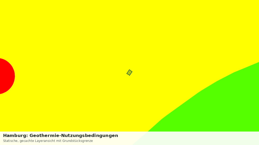 Statische Kartenansicht: Hamburg: Geothermie-Nutzungsbedingungen