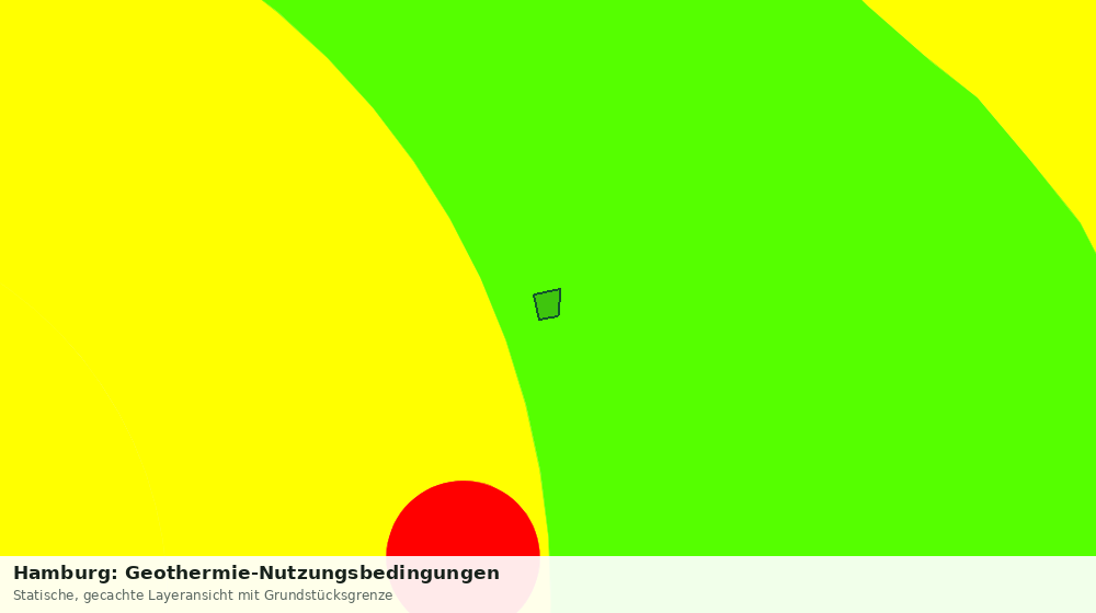 Statische Kartenansicht: Hamburg: Geothermie-Nutzungsbedingungen