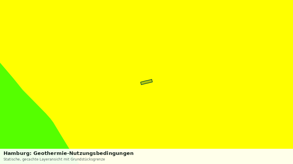 Statische Kartenansicht: Hamburg: Geothermie-Nutzungsbedingungen