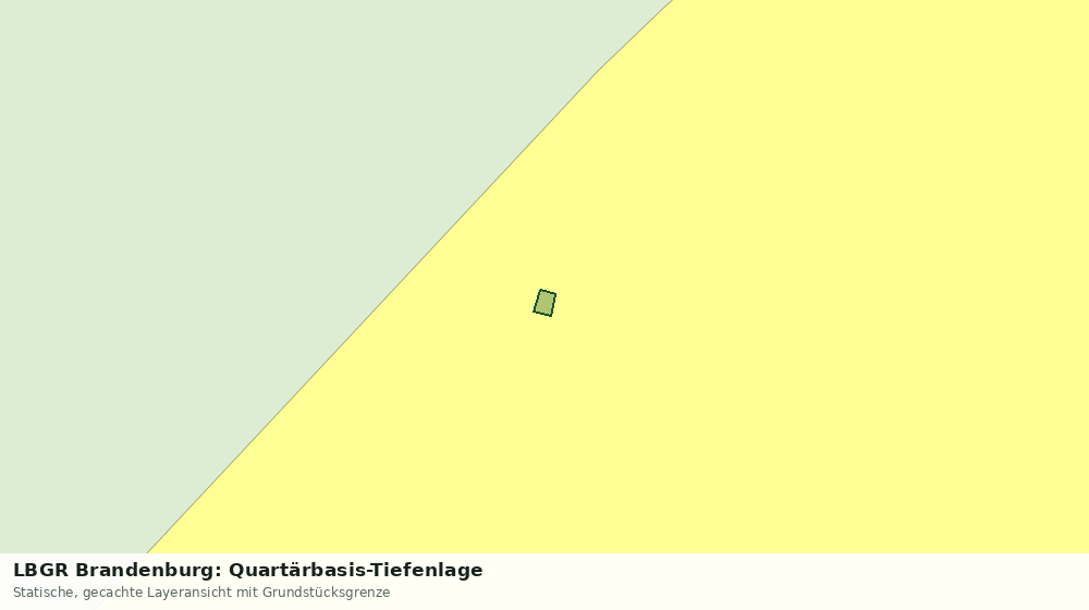 Statische Kartenansicht: LBGR Brandenburg: Quartärbasis-Tiefenlage