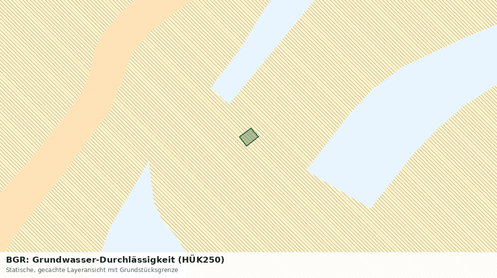 Statische Kartenansicht: BGR: Grundwasser-Durchlässigkeit (HÜK250)