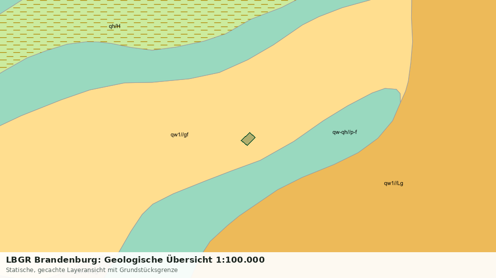 Statische Kartenansicht: LBGR Brandenburg: Geologische Übersicht 1:100.000