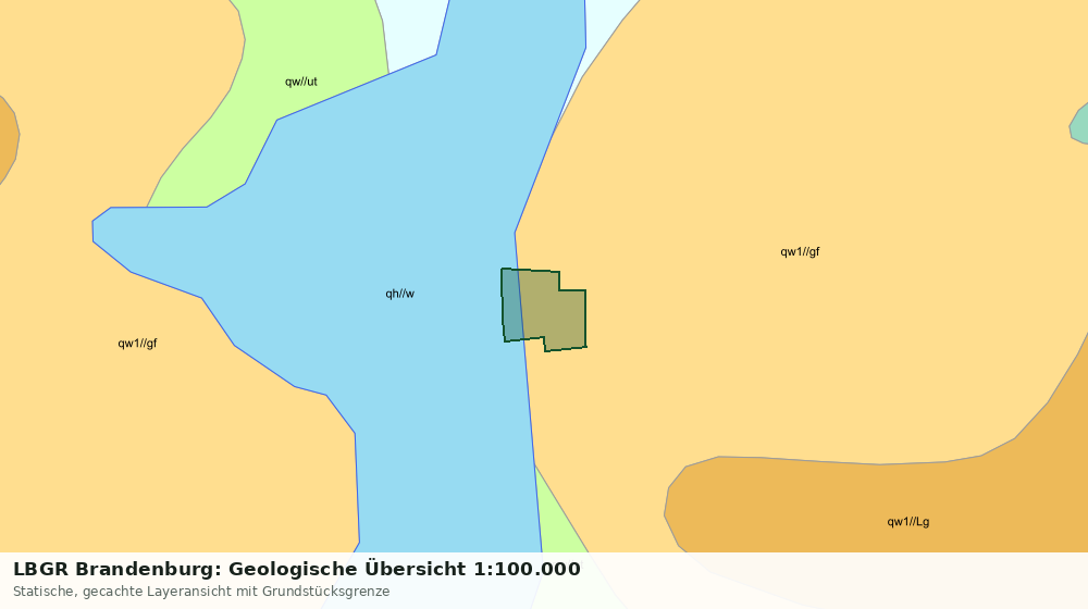 Statische Kartenansicht: LBGR Brandenburg: Geologische Übersicht 1:100.000