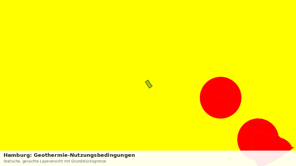 Statische Kartenansicht: Hamburg: Geothermie-Nutzungsbedingungen