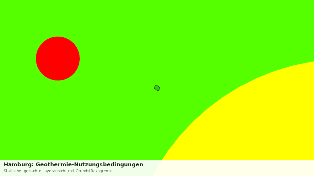 Statische Kartenansicht: Hamburg: Geothermie-Nutzungsbedingungen