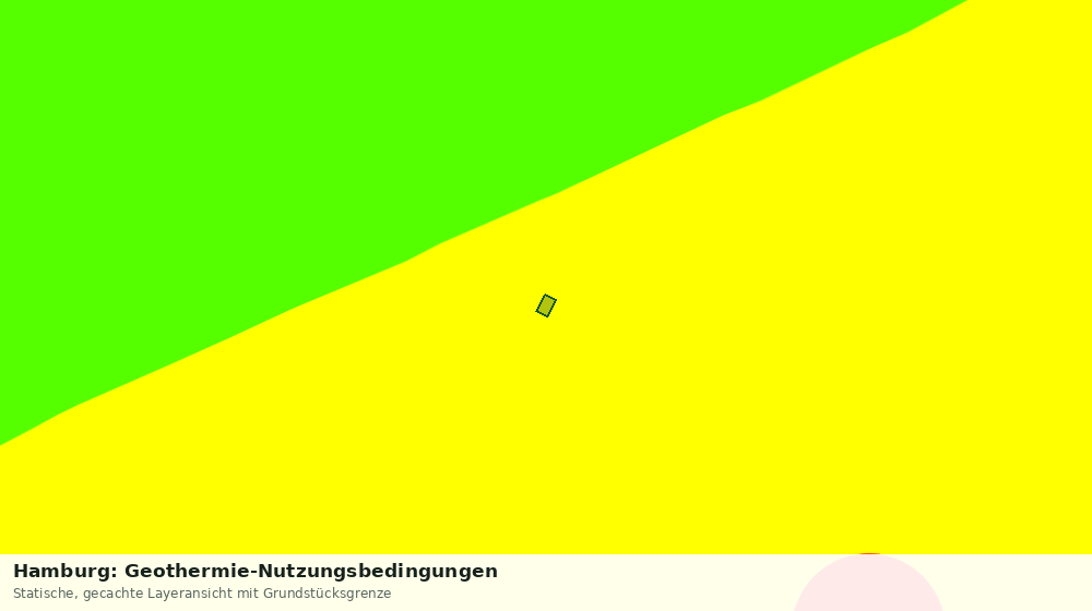 Statische Kartenansicht: Hamburg: Geothermie-Nutzungsbedingungen