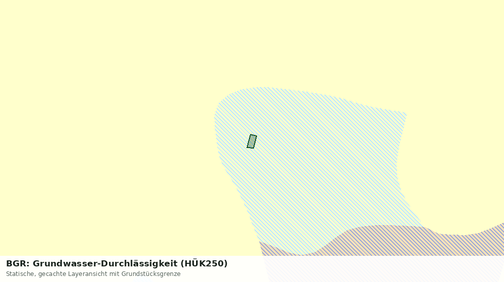 Statische Kartenansicht: BGR: Grundwasser-Durchlässigkeit (HÜK250)