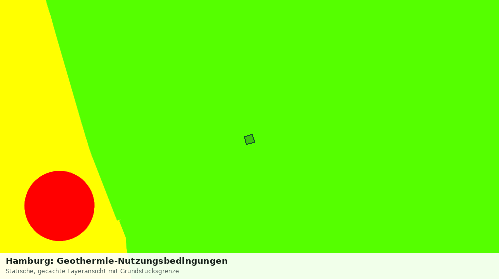Statische Kartenansicht: Hamburg: Geothermie-Nutzungsbedingungen