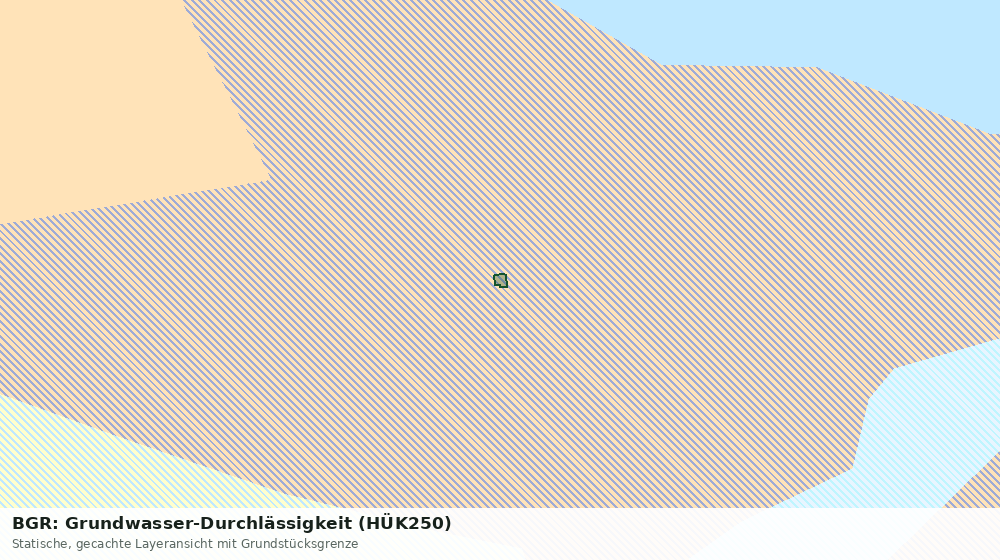 Statische Kartenansicht: BGR: Grundwasser-Durchlässigkeit (HÜK250)