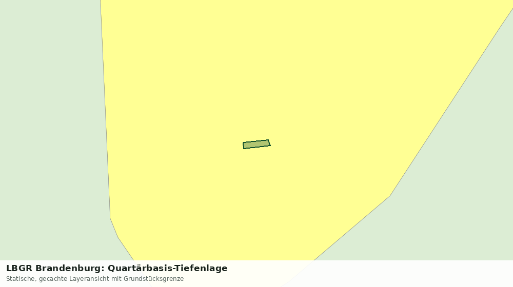 Statische Kartenansicht: LBGR Brandenburg: Quartärbasis-Tiefenlage