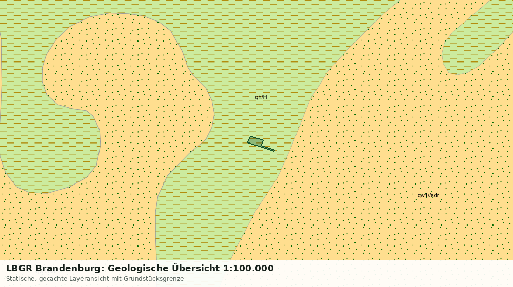 Statische Kartenansicht: LBGR Brandenburg: Geologische Übersicht 1:100.000