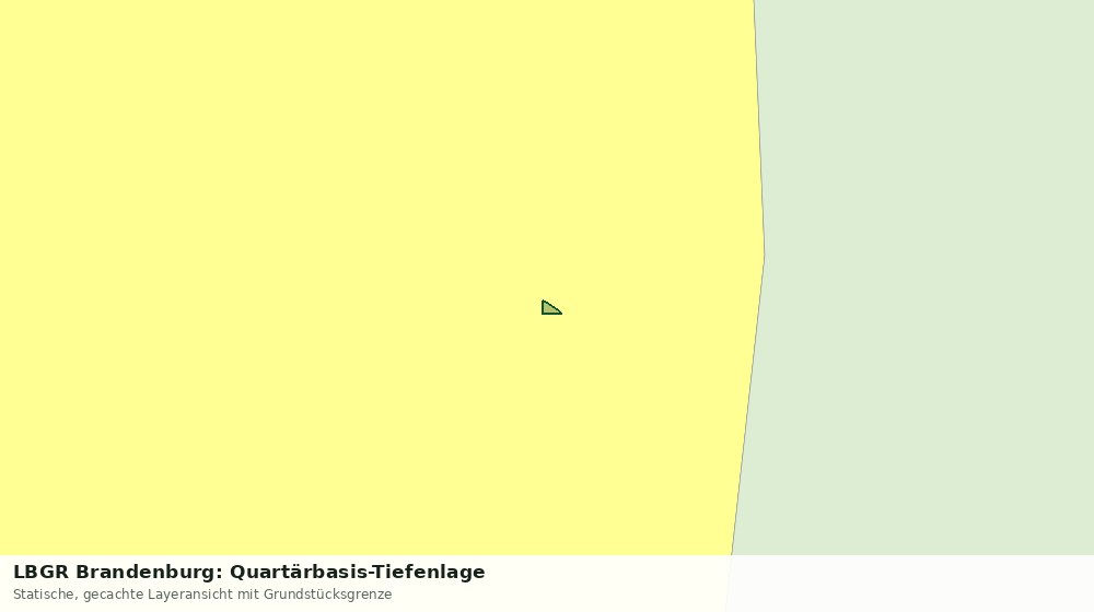 Statische Kartenansicht: LBGR Brandenburg: Quartärbasis-Tiefenlage