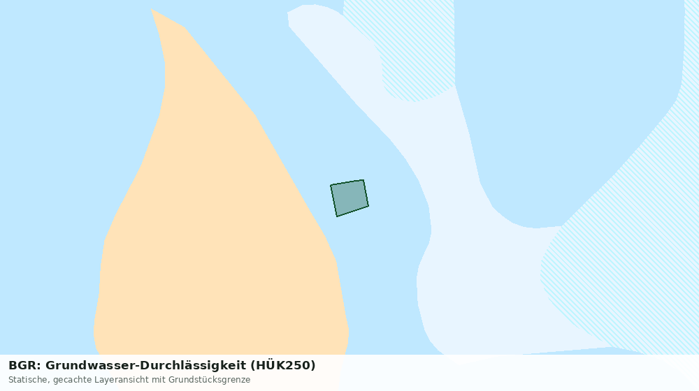 Statische Kartenansicht: BGR: Grundwasser-Durchlässigkeit (HÜK250)
