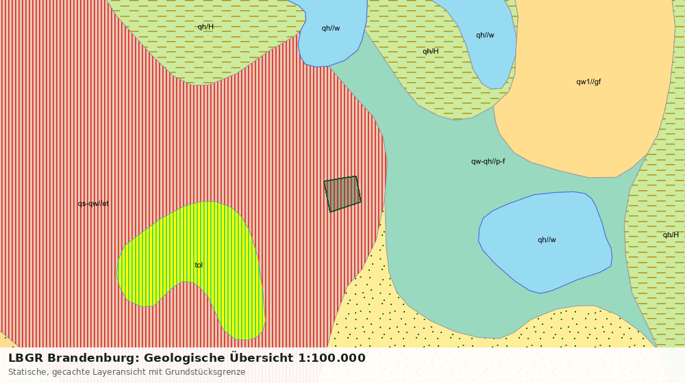 Statische Kartenansicht: LBGR Brandenburg: Geologische Übersicht 1:100.000