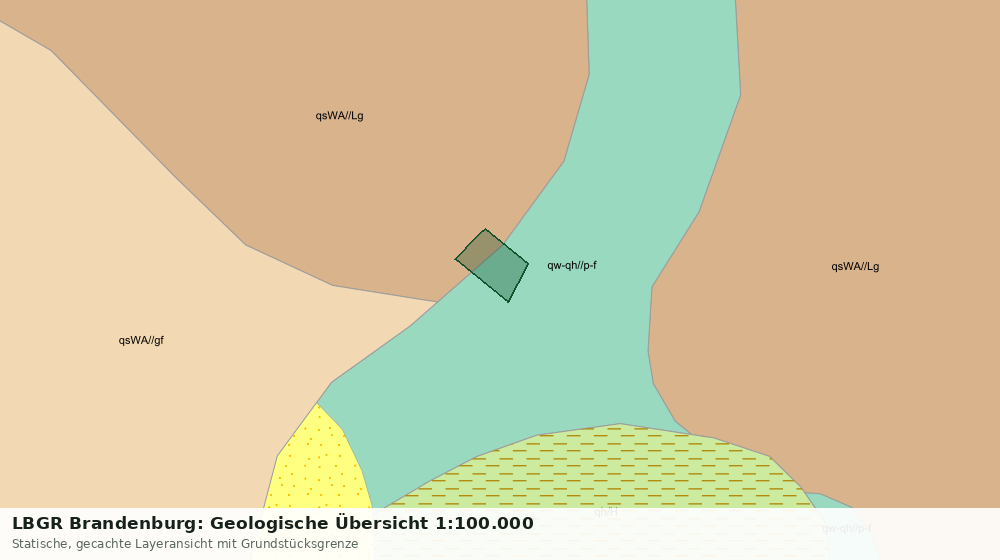 Statische Kartenansicht: LBGR Brandenburg: Geologische Übersicht 1:100.000