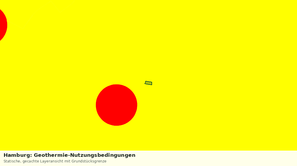 Statische Kartenansicht: Hamburg: Geothermie-Nutzungsbedingungen