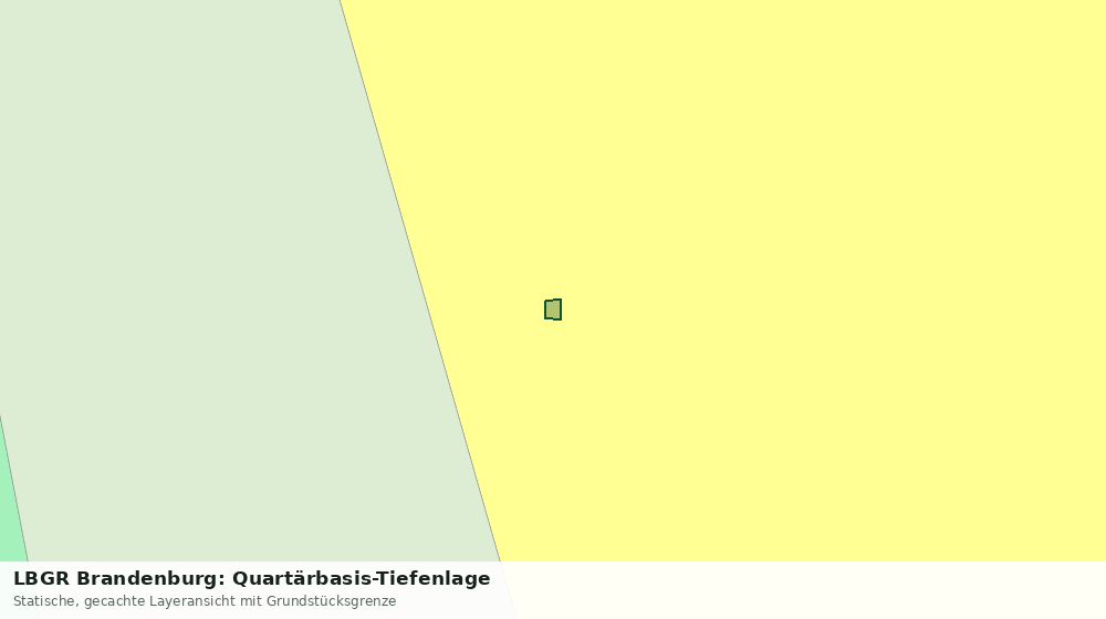 Statische Kartenansicht: LBGR Brandenburg: Quartärbasis-Tiefenlage