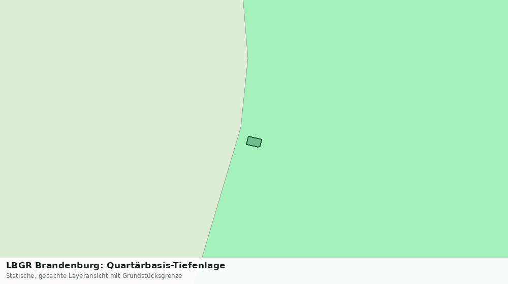 Statische Kartenansicht: LBGR Brandenburg: Quartärbasis-Tiefenlage