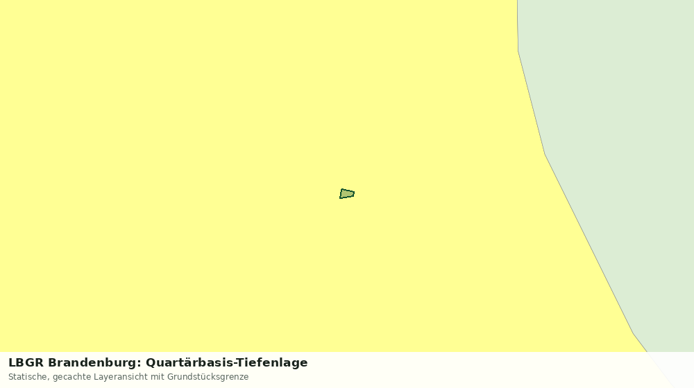 Statische Kartenansicht: LBGR Brandenburg: Quartärbasis-Tiefenlage