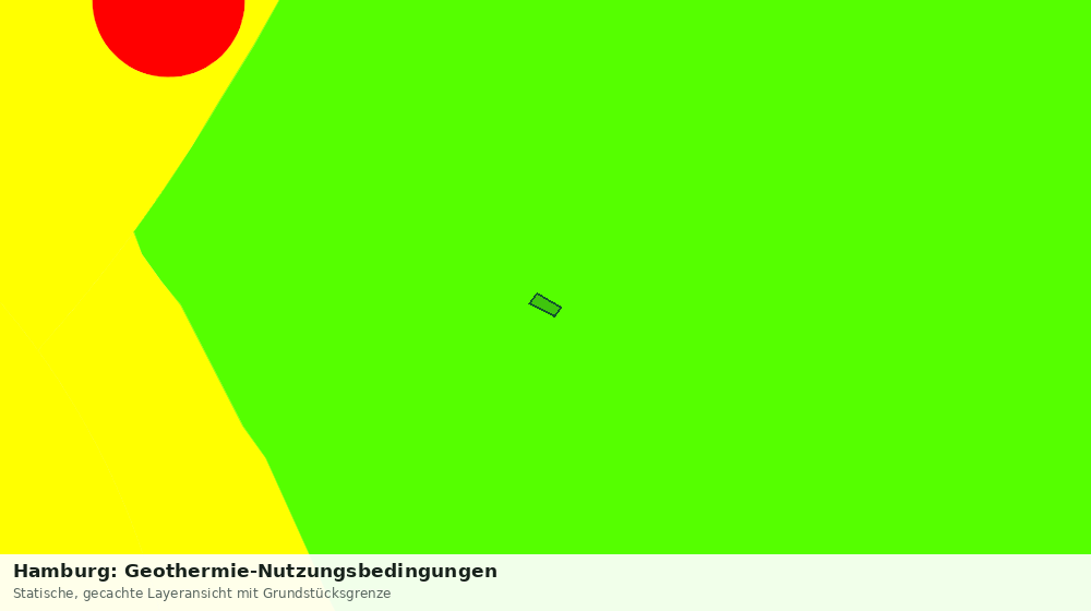 Statische Kartenansicht: Hamburg: Geothermie-Nutzungsbedingungen