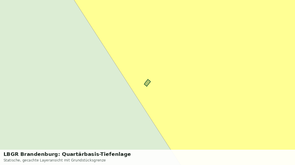 Statische Kartenansicht: LBGR Brandenburg: Quartärbasis-Tiefenlage