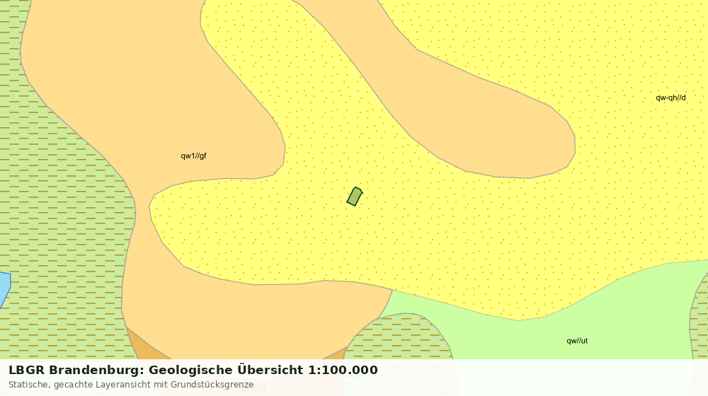 Statische Kartenansicht: LBGR Brandenburg: Geologische Übersicht 1:100.000