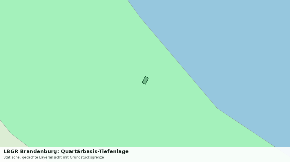 Statische Kartenansicht: LBGR Brandenburg: Quartärbasis-Tiefenlage