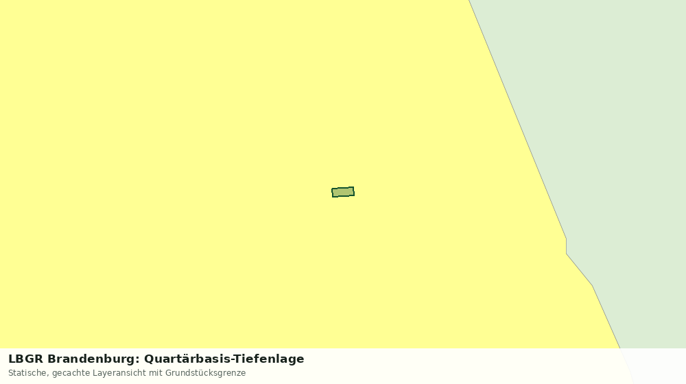 Statische Kartenansicht: LBGR Brandenburg: Quartärbasis-Tiefenlage