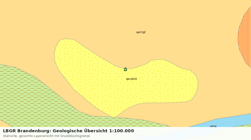 Statische Kartenansicht: LBGR Brandenburg: Geologische Übersicht 1:100.000