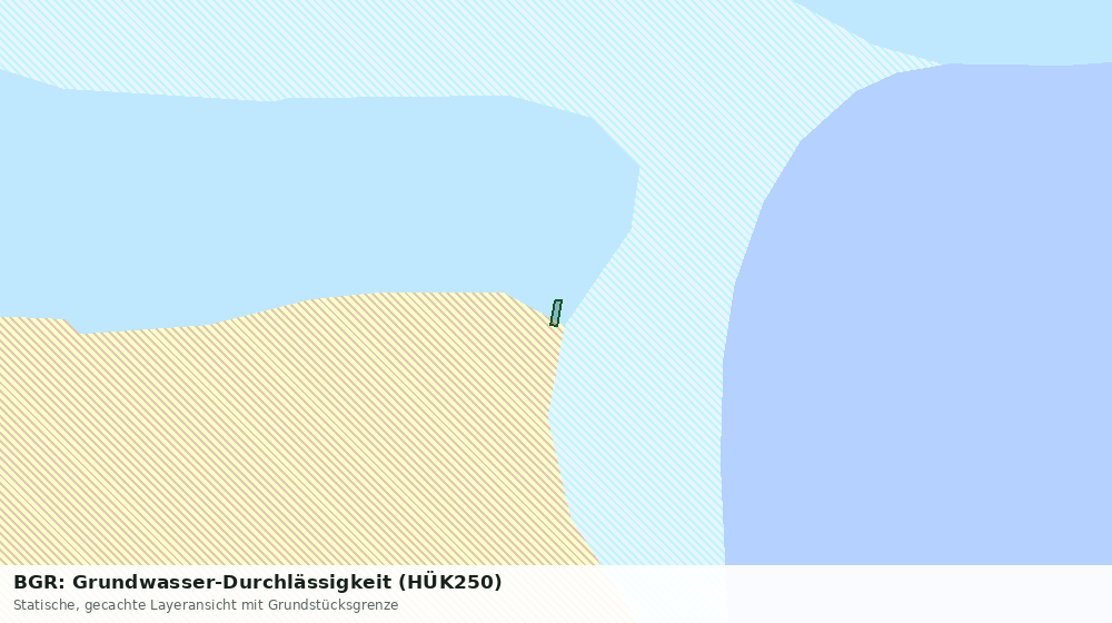 Statische Kartenansicht: BGR: Grundwasser-Durchlässigkeit (HÜK250)