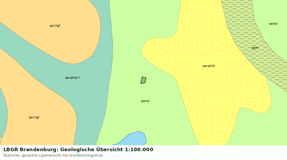 Statische Kartenansicht: LBGR Brandenburg: Geologische Übersicht 1:100.000