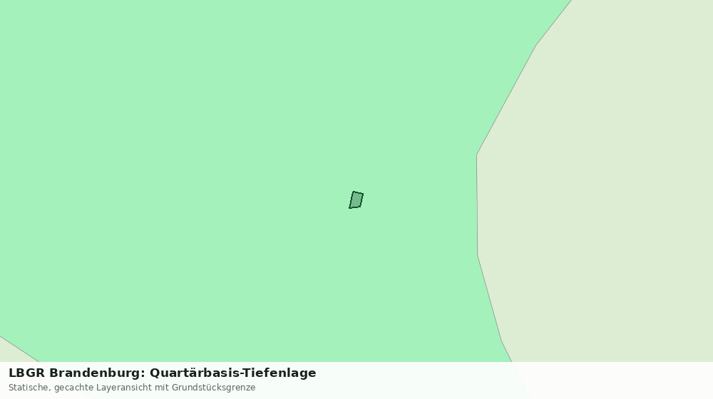 Statische Kartenansicht: LBGR Brandenburg: Quartärbasis-Tiefenlage