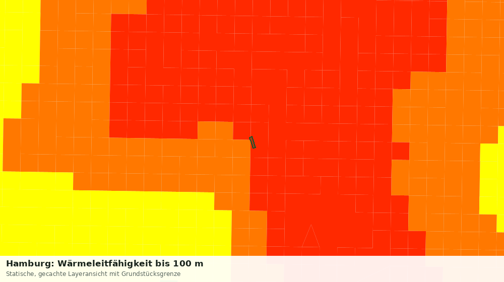 Statische Kartenansicht: Hamburg: Wärmeleitfähigkeit bis 100 m