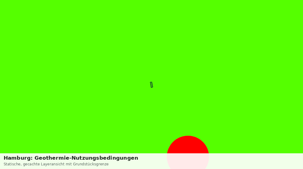 Statische Kartenansicht: Hamburg: Geothermie-Nutzungsbedingungen