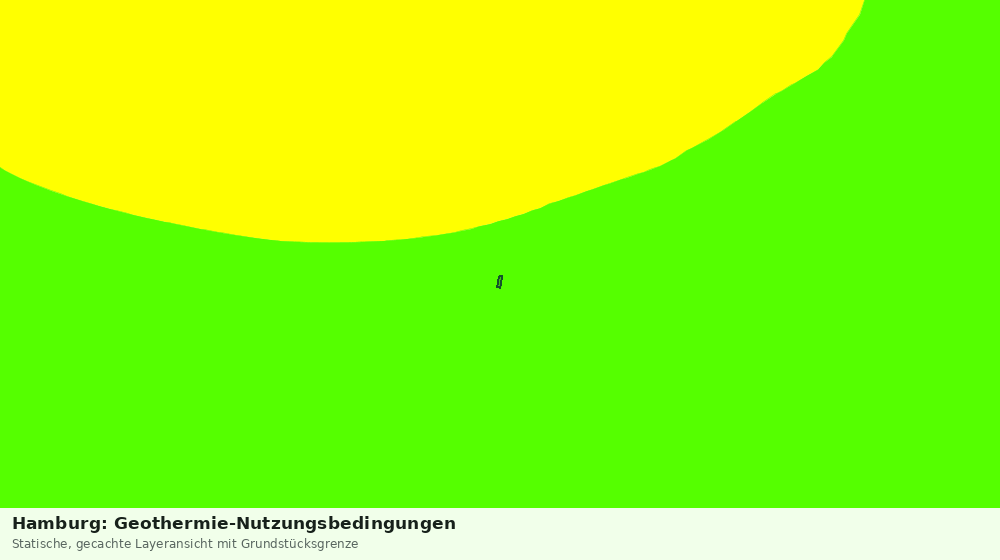 Statische Kartenansicht: Hamburg: Geothermie-Nutzungsbedingungen